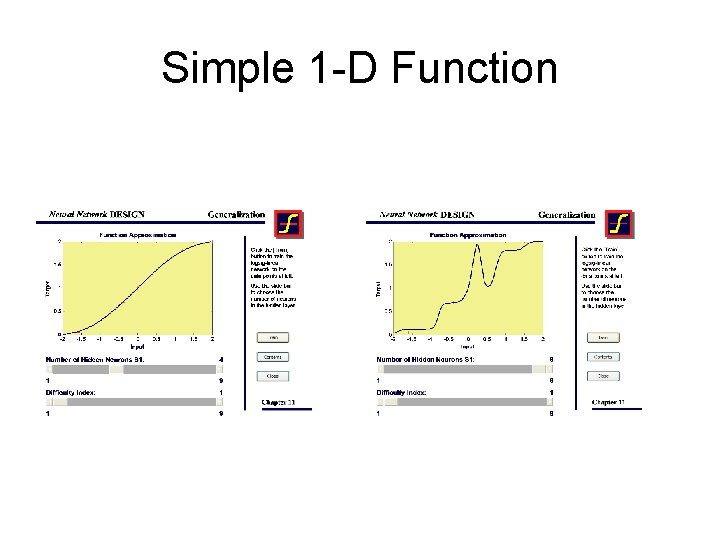 Simple 1 -D Function 
