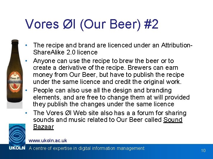 Vores Øl (Our Beer) #2 • The recipe and brand are licenced under an