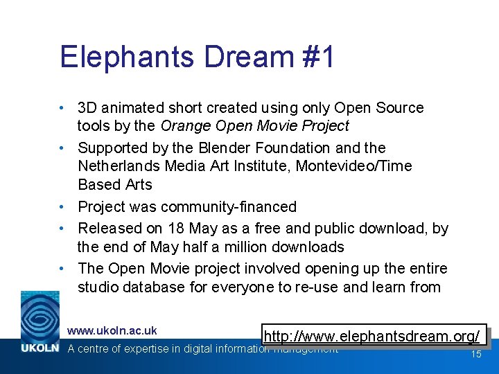 Elephants Dream #1 • 3 D animated short created using only Open Source tools