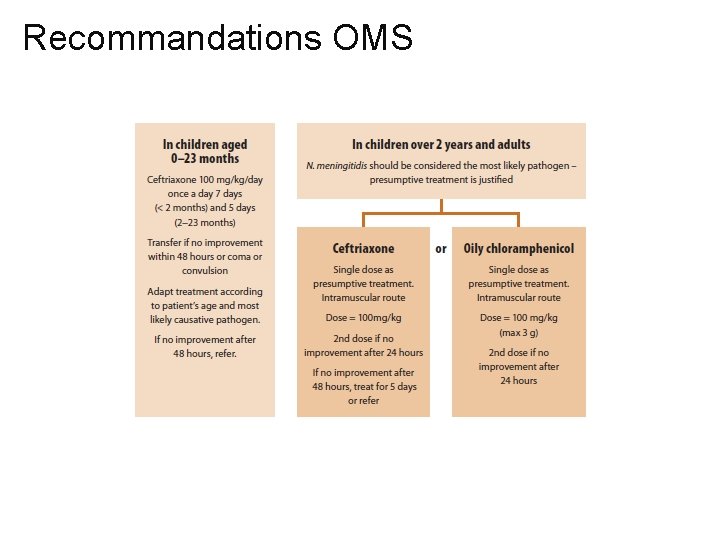 Recommandations OMS, 2010 