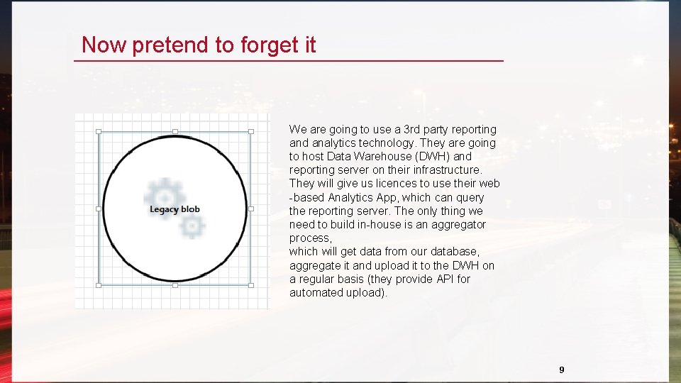 Now pretend to forget it We are going to use a 3 rd party