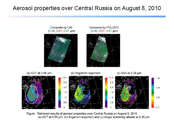 Aerosol properties over Central Russia on August 8, 2010 