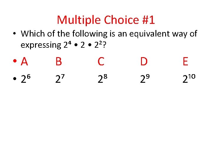 ACT ASPIRE EXPRESSIONS DAY 1 PROBLEM SOLVING EXPRESSIONS