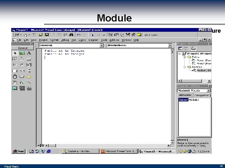 Module Function Procedure Visual Basic 15 