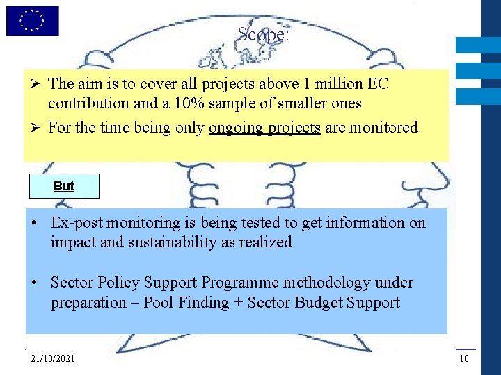 Scope: Ø The aim is to cover all projects above 1 million EC contribution