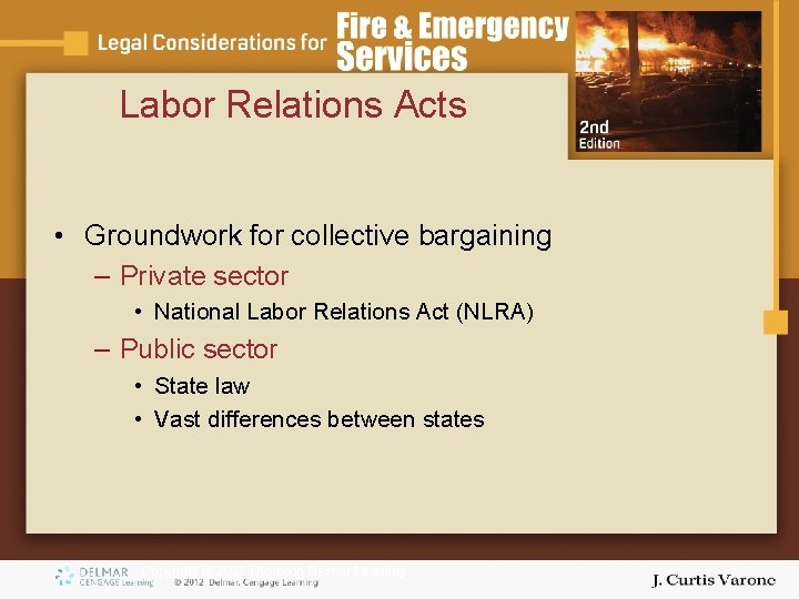 Labor Relations Acts • Groundwork for collective bargaining – Private sector • National Labor