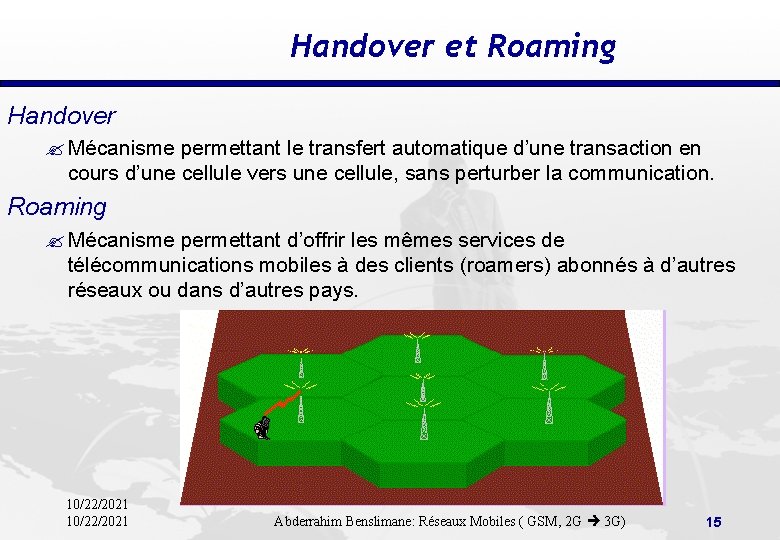 Handover et Roaming Handover ? Mécanisme permettant le transfert automatique d’une transaction en cours