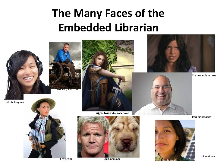 The Many Faces of the Embedded Librarian Thehomeplanet. org Aventure-journal. com whotalking. com Digital.