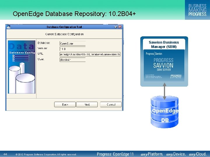 Open. Edge Database Repository: 10. 2 B 04+ Savvion Business Manager (SBM) Server Open.