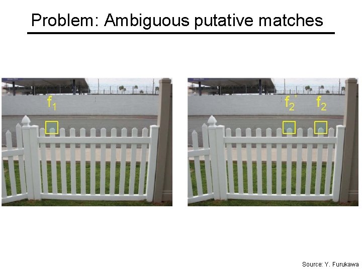 Problem: Ambiguous putative matches Source: Y. Furukawa 