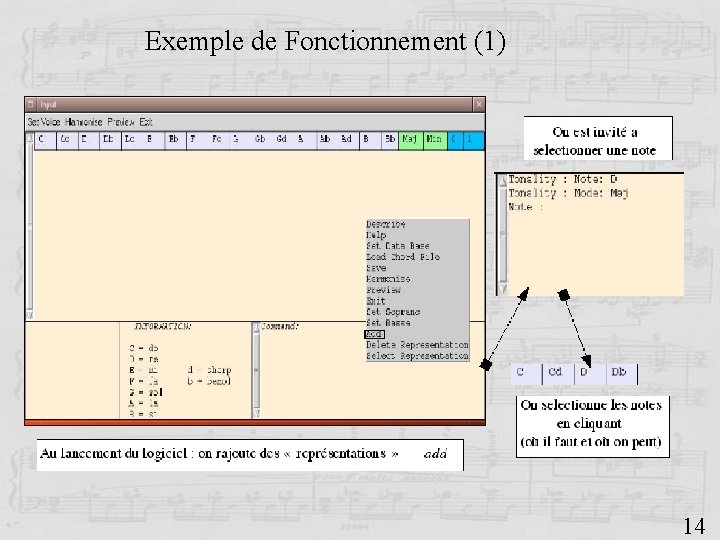 Exemple de Fonctionnement (1) 14 
