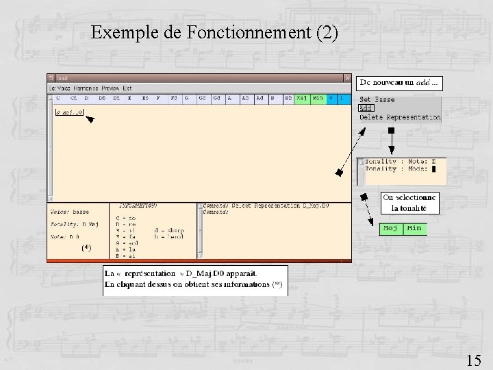 Exemple de Fonctionnement (2) 15 