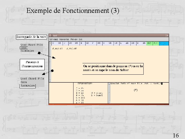 Exemple de Fonctionnement (3) 16 