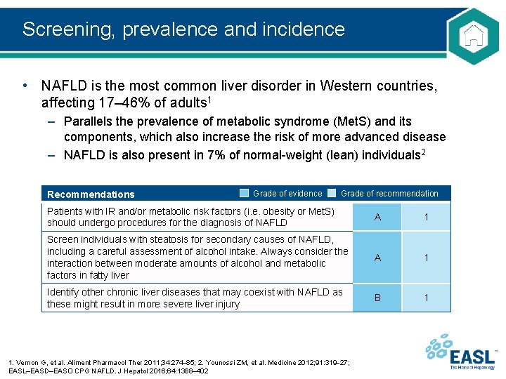 Screening, prevalence and incidence • NAFLD is the most common liver disorder in Western