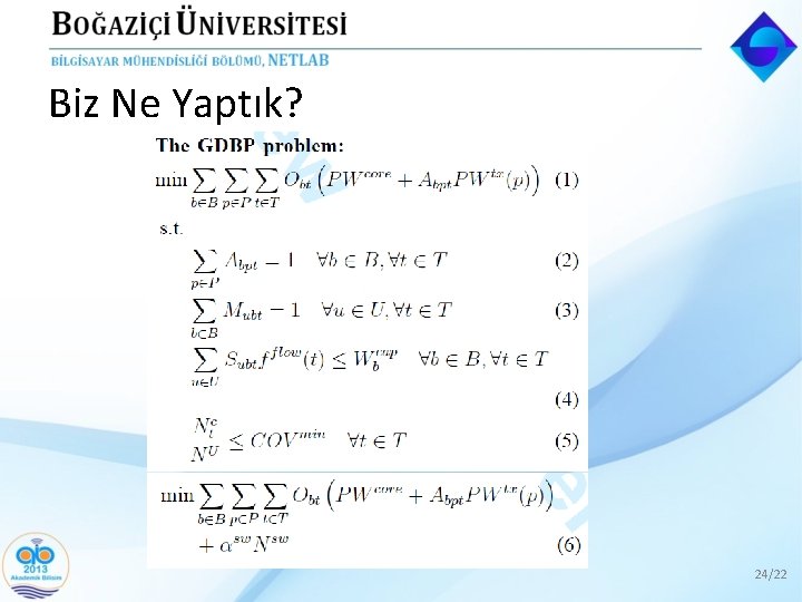 Biz Ne Yaptık? 24/22 