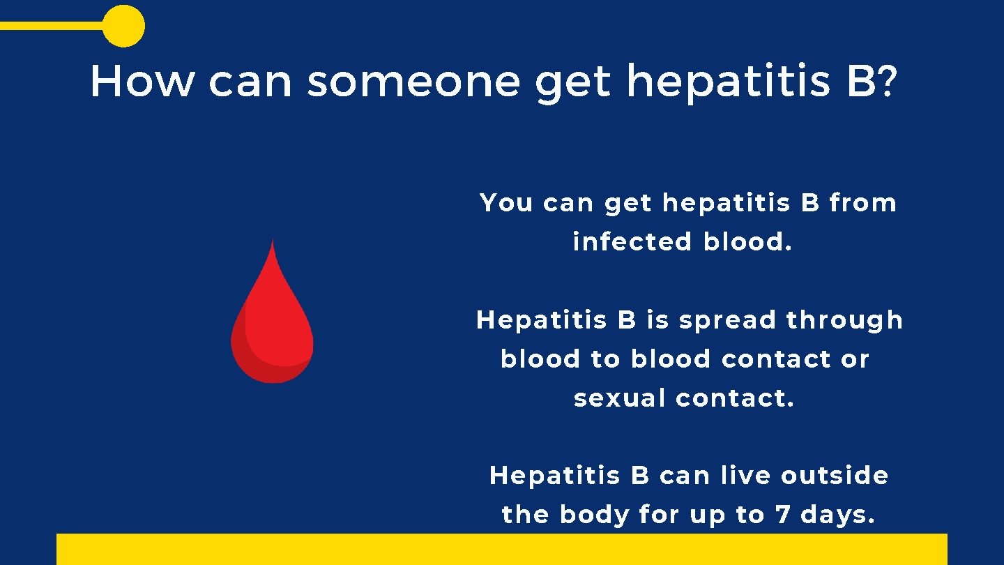 How can someone get hepatitis B? You can get hepatitis B from infected blood.