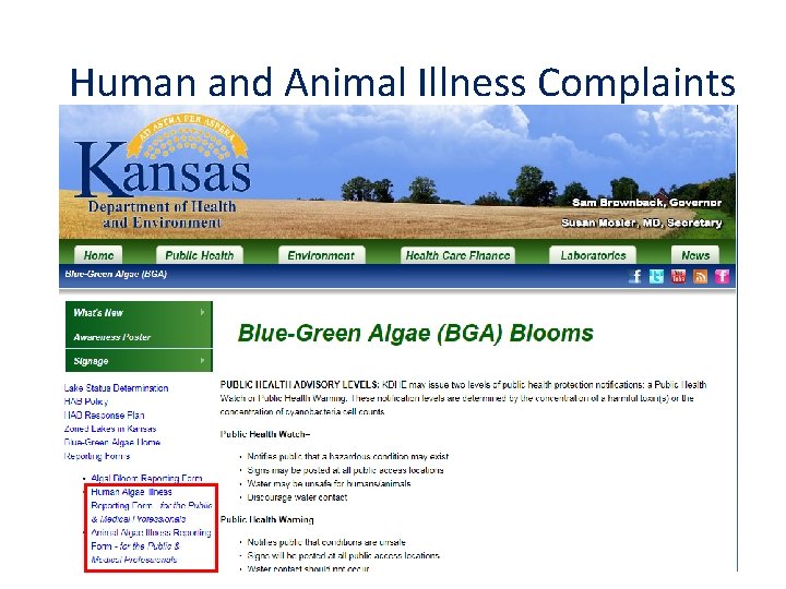 Human and Animal Illness Complaints 