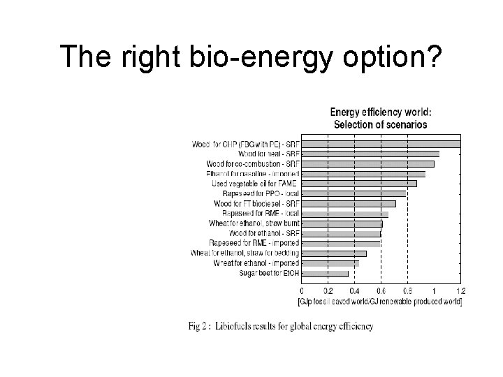The right bio-energy option? 