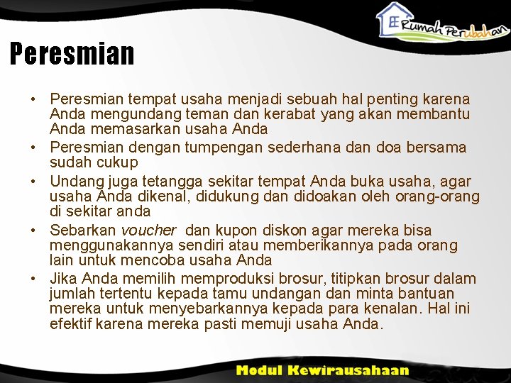 Peresmian • Peresmian tempat usaha menjadi sebuah hal penting karena Anda mengundang teman dan