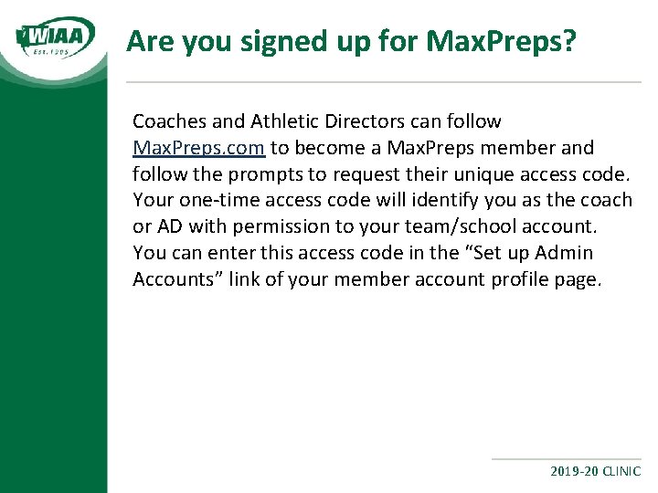 Are you signed up for Max. Preps? Coaches and Athletic Directors can follow Max.