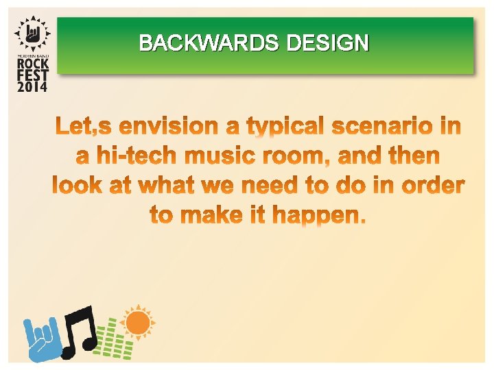 BACKWARDS DESIGN 
