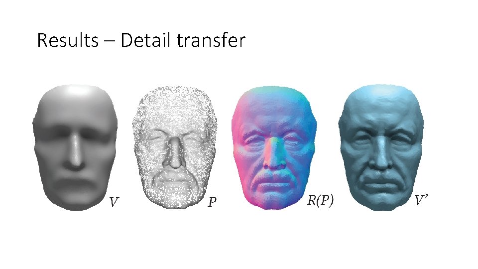 Results – Detail transfer 