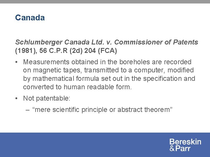 Canada Schlumberger Canada Ltd. v. Commissioner of Patents (1981), 56 C. P. R (2