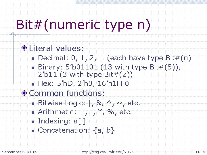 Constructive Computer Architecture Tutorial 1 BSV Types Andy