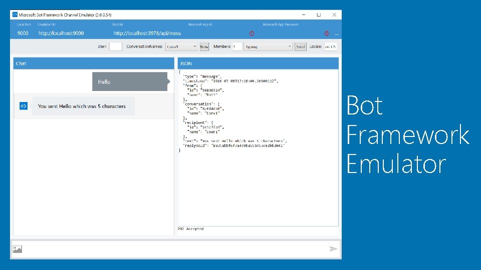 Bot Framework Emulator 