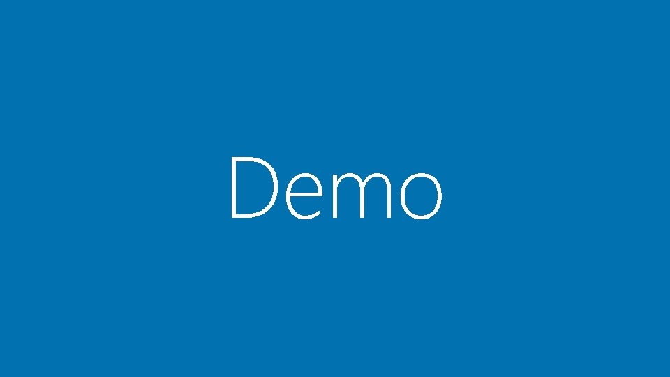 Demo 