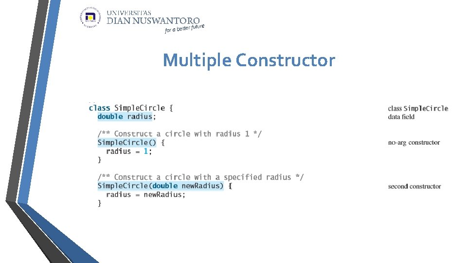 Multiple Constructor 
