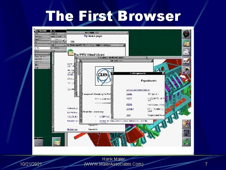 The First Browser 10/21/2021 Hank Maier (WWW. Maier. Associates. Com) 7 