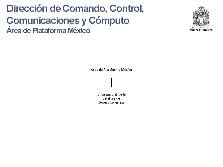 Dirección de Comando, Control, Comunicaciones y Cómputo Área de Plataforma México Encargado(a) de la