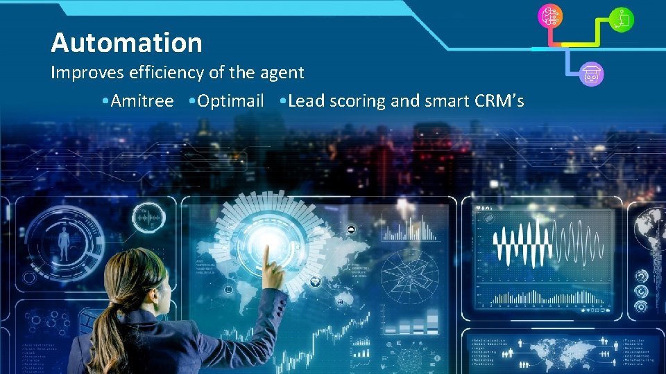 Automation Improves efficiency of the agent • Amitree • Optimail • Lead scoring and Automation Improves efficiency of the agent • Amitree • Optimail • Lead scoring and