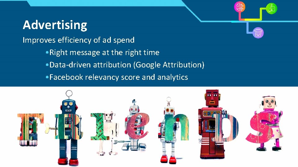 Advertising Improves efficiency of ad spend • Right message at the right time • Advertising Improves efficiency of ad spend • Right message at the right time •