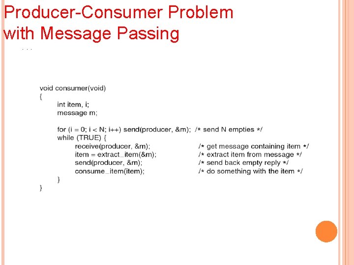 Producer-Consumer Problem with Message Passing. . . 