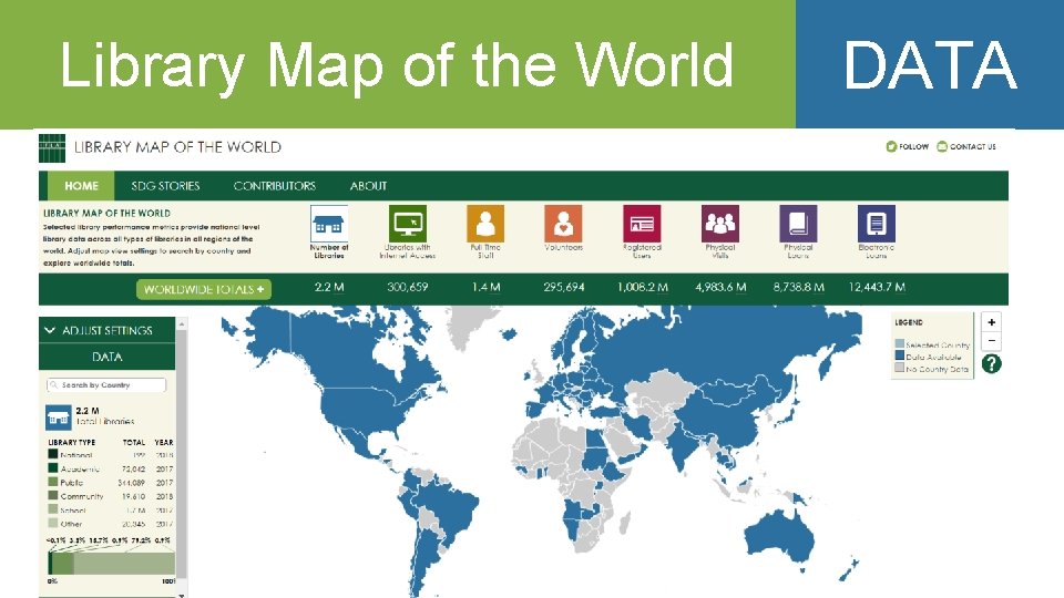 Library Map of the World DATA 