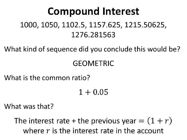 Compound Interest • 