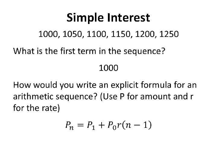 Simple Interest • 