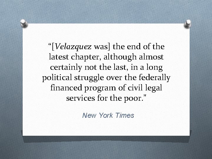 “[Velazquez was] the end of the latest chapter, although almost certainly not the last,