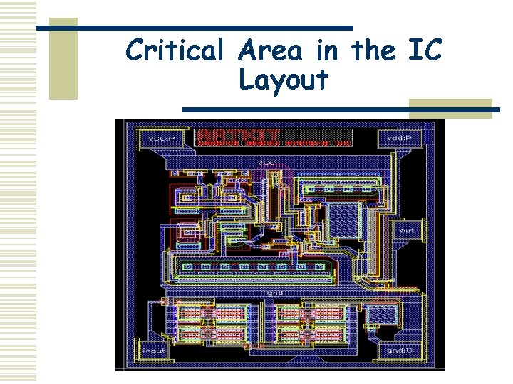 Critical Area in the IC Layout 