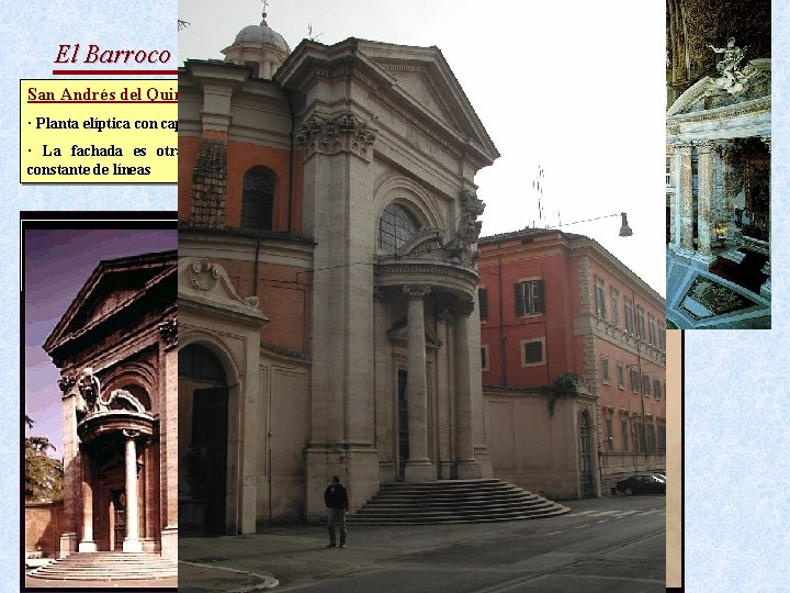 El Barroco Italiano: Arquitectura Bernini San Andrés del Quirinal · Planta elíptica con capillas