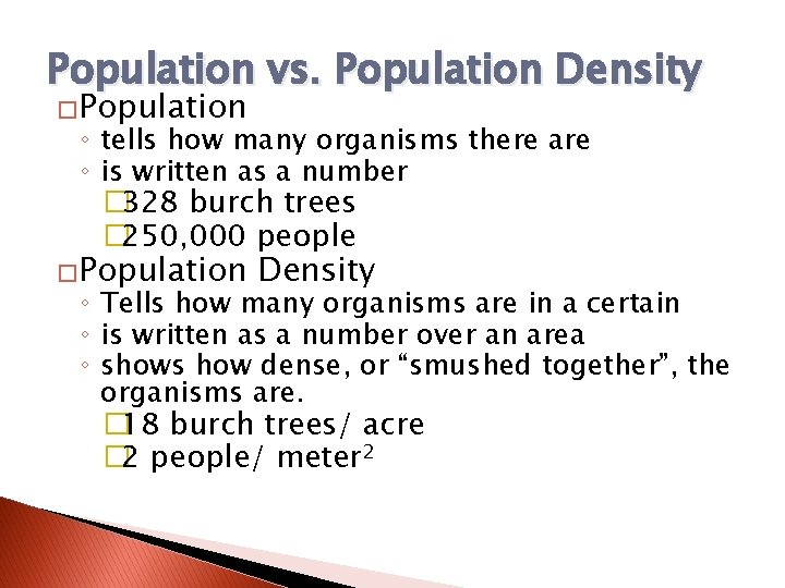 "what Is The Difference Between Population Density And Population
