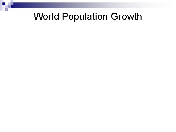 World Population Growth 