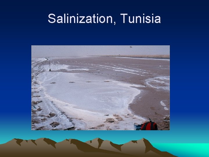 Salinization, Tunisia 