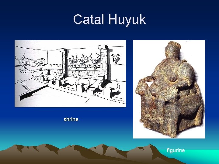 Catal Huyuk shrine figurine 