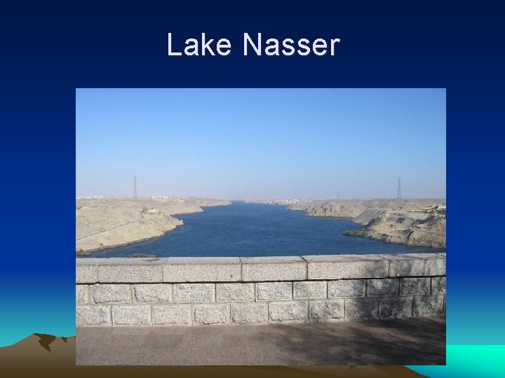Lake Nasser 