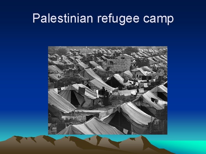 Palestinian refugee camp 