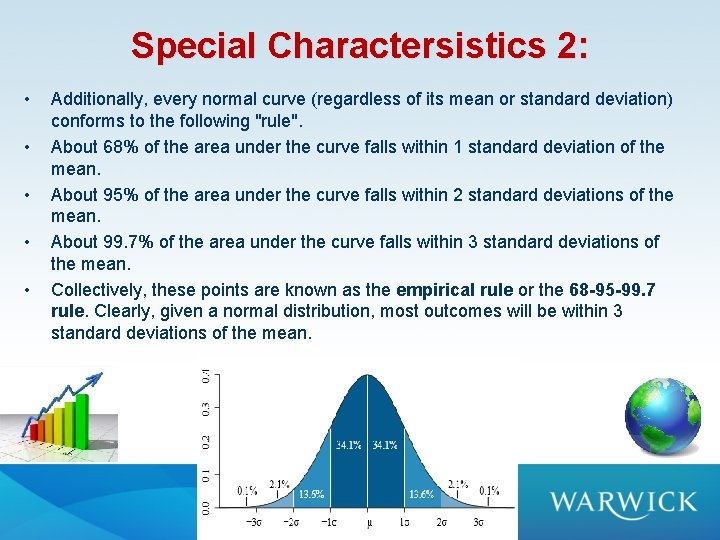Special Charactersistics 2: • • • Additionally, every normal curve (regardless of its mean Special Charactersistics 2: • • • Additionally, every normal curve (regardless of its mean