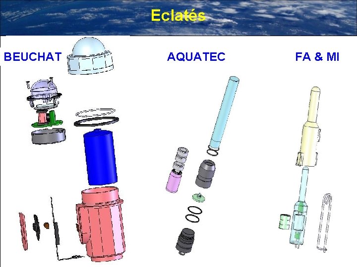 Eclatés BEUCHAT AQUATEC FA & MI 